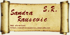 Sandra Raušević vizit kartica